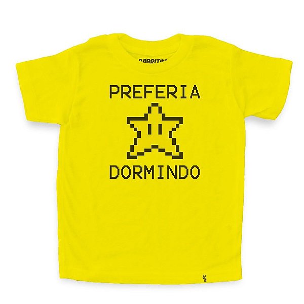 Preferia Star Dormindo - Camiseta Clássica Infantil