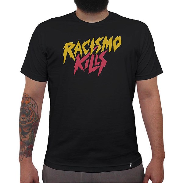 Racismo Kills - Camiseta Clássica Masculina