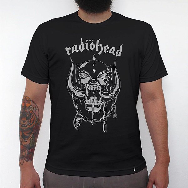 radiohead - Camiseta Clássica Masculina