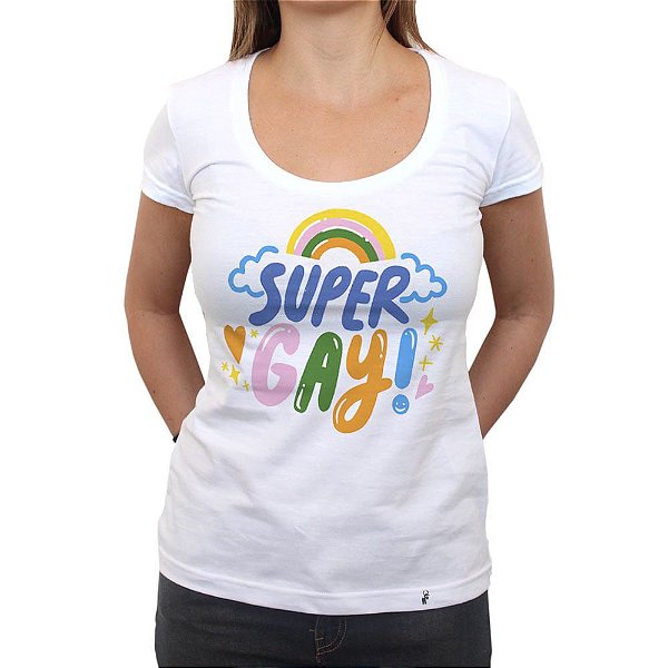 Super Gay - Camiseta Clássica Feminina