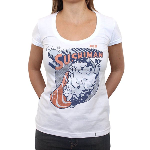 Sushiman - Camiseta Clássica Feminina