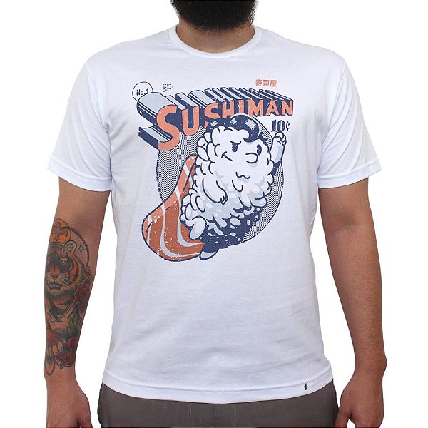 Sushiman - Camiseta Clássica Masculina