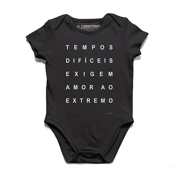 Tempos Difíceis - Body Infantil