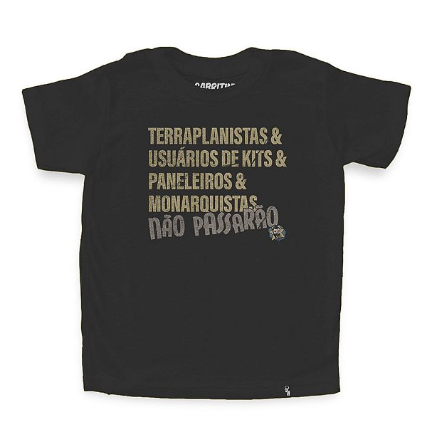 Terraplanistas & Usuários de Kits - Camiseta Clássica Infantil
