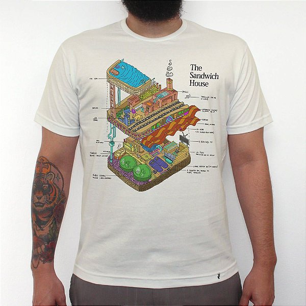 The Sandwich House - Camiseta Clássica Masculina