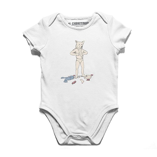 Urso em Pele de Homem - Body Infantil
