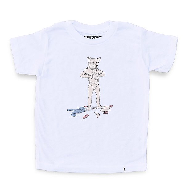 Urso em Pele de Homem - Camiseta Clássica Infantil
