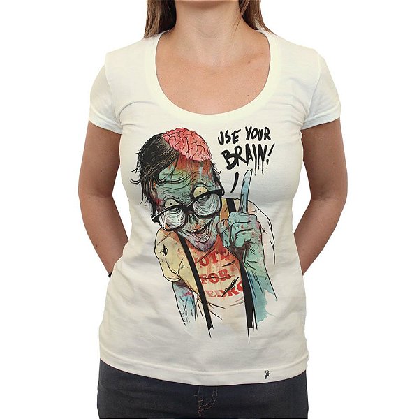 Use Your Brain - Camiseta Clássica Feminina