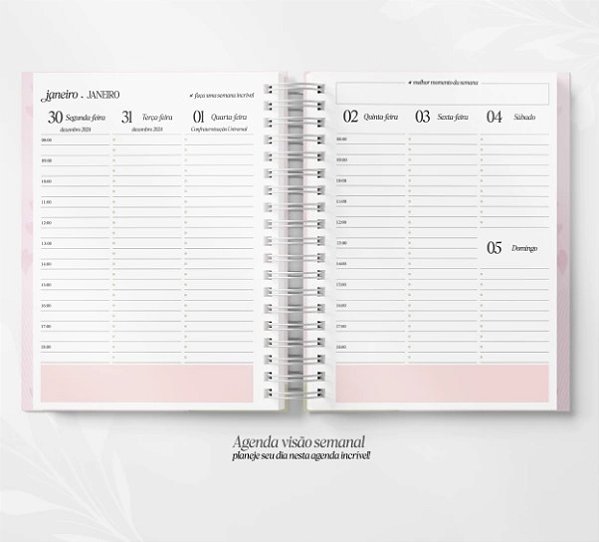 Agenda A5 2025 - Coleção Self Love - Semanal