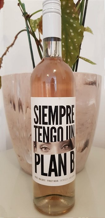 Vinho Rosé Argentino Siempre Tengo Un Plan B Rosé 750ml