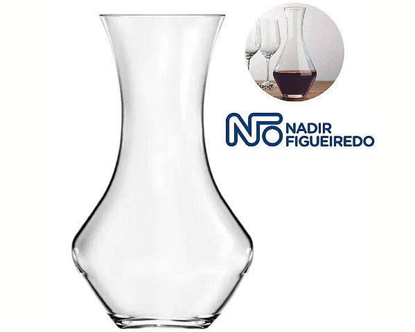 Decanter de vidro modelo Malbec 950ml - Nadir Figueiredo