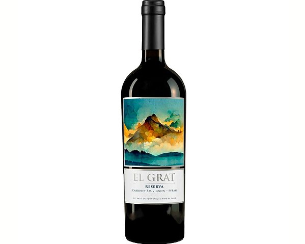 Vinho Chileno Tinto Reserva El Grat Cabernet Sauvignon Syrah 750ml