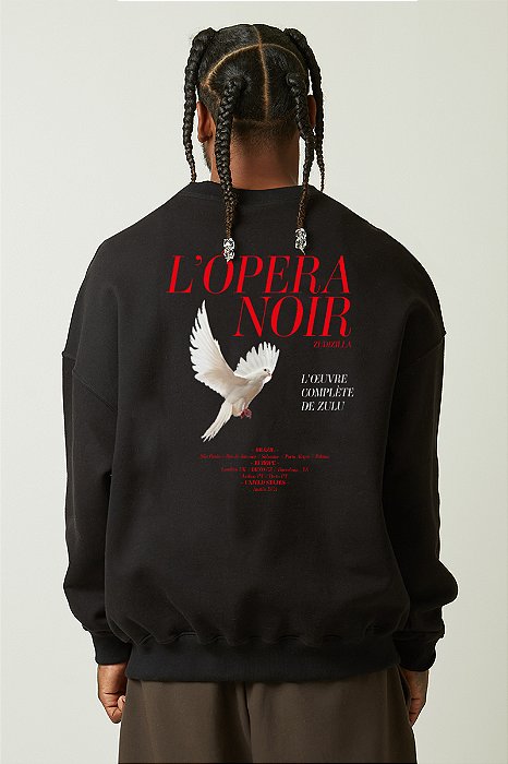 MOLETOM L'OPÉRA NOIR ZUDIZILLA