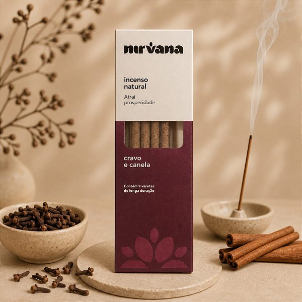 Incenso Natural Nirvana - Cravo e Canela