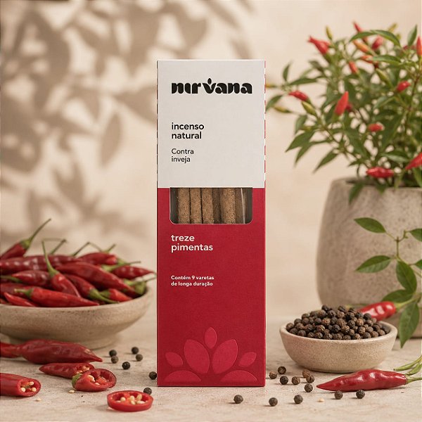 Incenso Natural Nirvana - 13 Pimentas