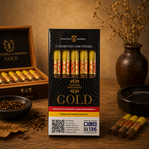 Cigarrilha Gold - Tradicional (com piteira)