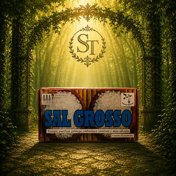 Defumador Pirâmide - Sal grosso