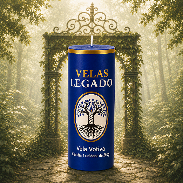 Vela de 7 dias - Azul Escuro