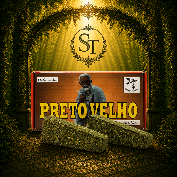Defumador Pirâmide - Preto Velho