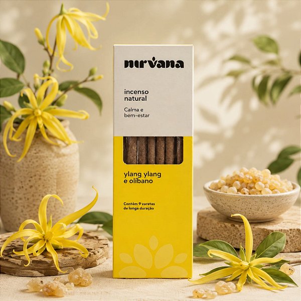Incenso Natural Nirvana - Ylang Ylang e Olíbano
