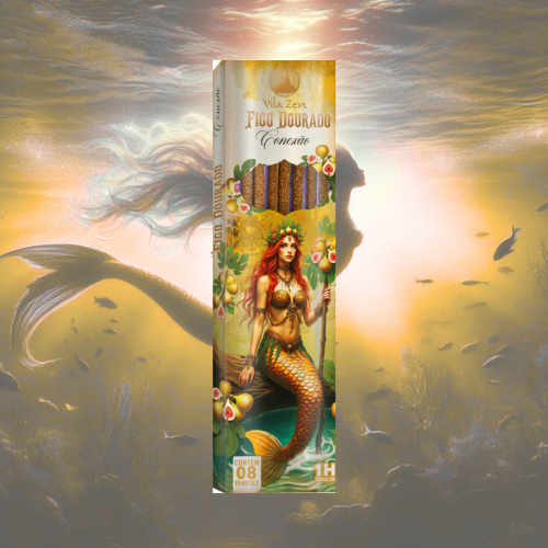 Incenso Vila Zen Sereia - Figo Dourado