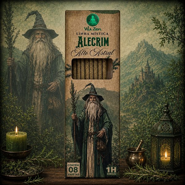 Incenso Vila Zen Magos - Alecrim