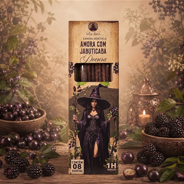 Incenso Vila Zen Bruxas - Amora com Jabuticaba