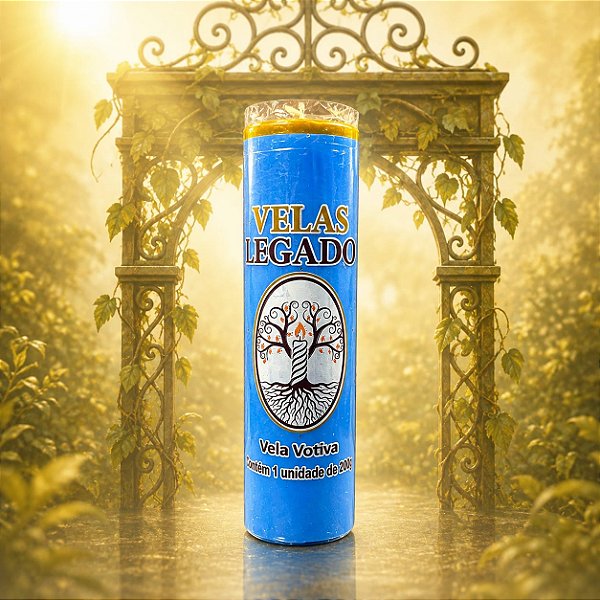 Vela de 200gr - Azul Claro