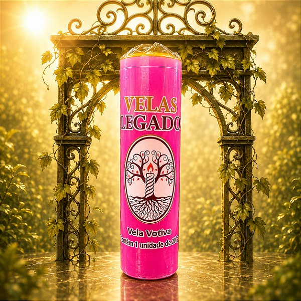 Vela de 200gr - Rosa