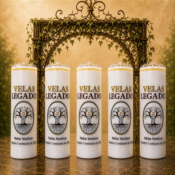 Kit 5 Velas de 200gr - Branca