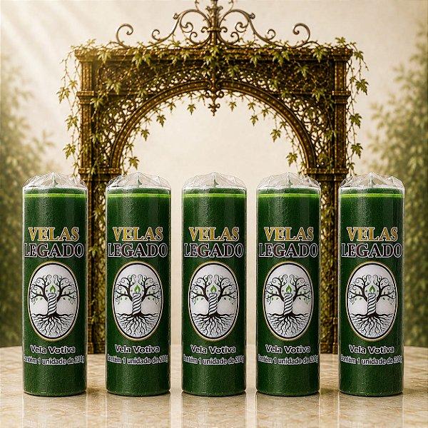 Kit 5 Velas de 200gr - Verde