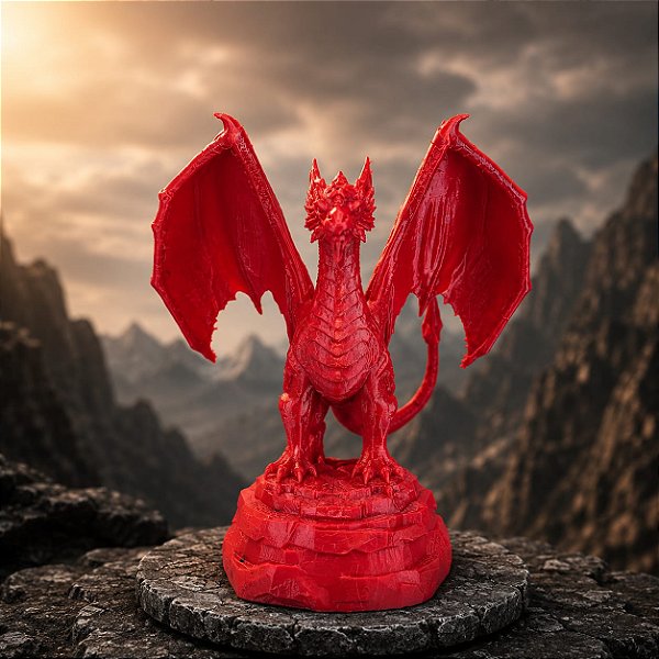 Dragão Vermelho - 15cm