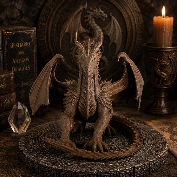 Dragão Marrom - 8cm