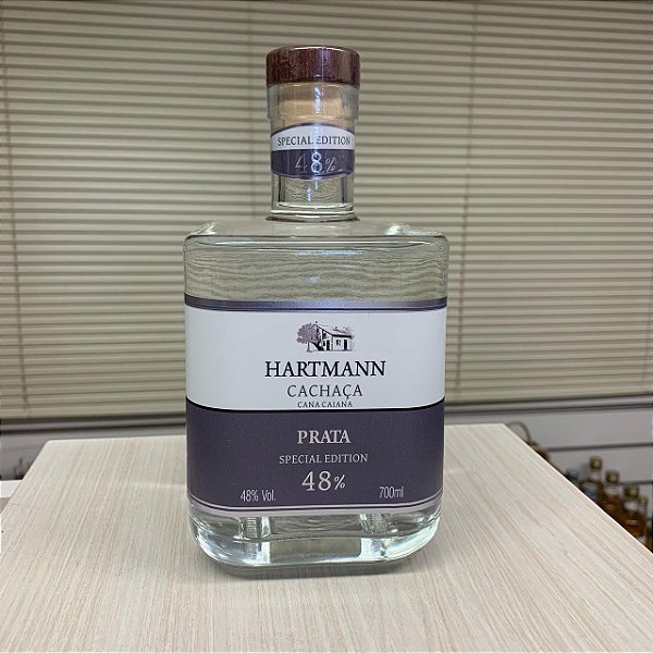 Cachaça Hartmann Prata 48/ Silver / Cachaza Plateada 700ml