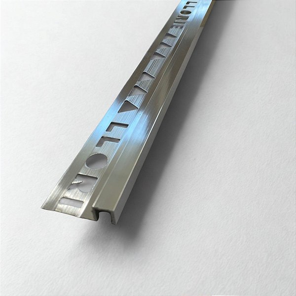 Perfil Alumínio Escadas e Soleira Quadrado, Chão e Parede 10mm - Barra de 3 metros