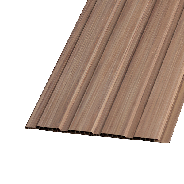 Painel Ripado Pvc 3d Relevo Barra 3,00x0,20 - Cor Cedrinho