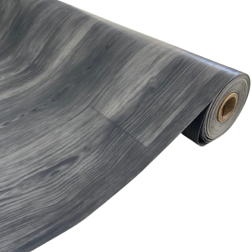 Piso Vinílico em Manta ULTRA RESISTENTE - Cor Carvalho Escuro Fosco - Medida 1m x 2metros