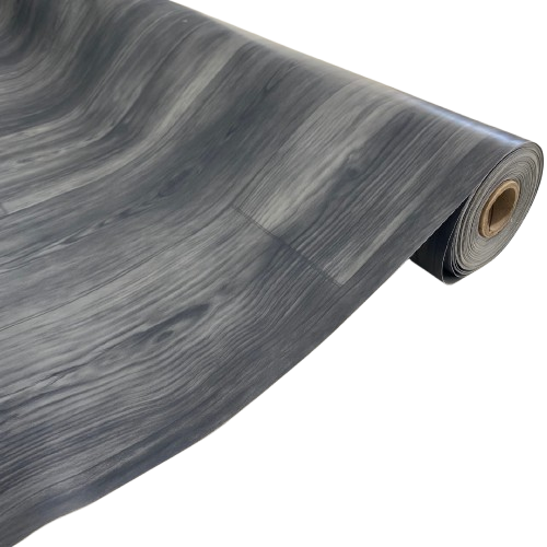 Piso Vinílico em Manta ULTRA RESISTENTE - Cor Carvalho Escuro Fosco - Medida 1m x 3metros