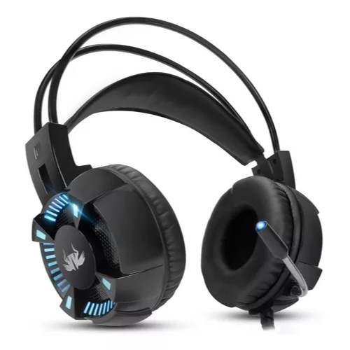 Fone Buster -  Over-ear Headset, Microfone, Gamer e LED