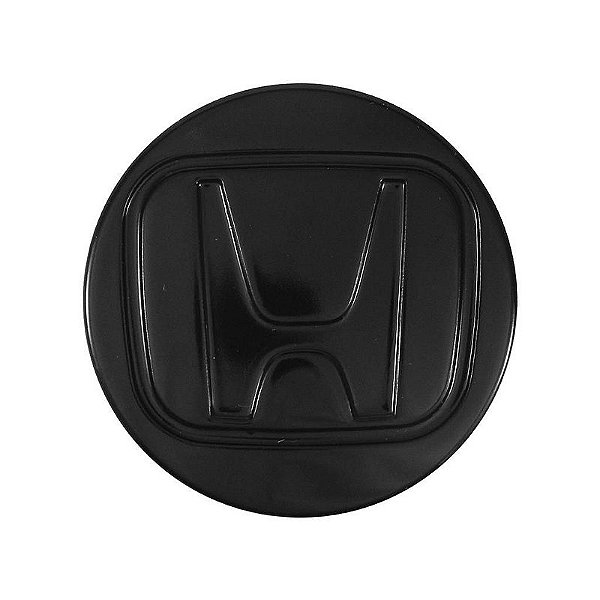 Calota Central 58mm Honda FIT Civic City WRV Preto Brilhante