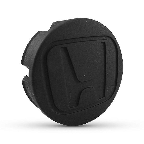 Calotinha 58mm Centro de Roda Honda FIT Civic City WRV Preta Fosca