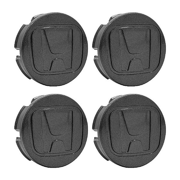 Jogo Calota Central 58mm Honda FIT Civic City WRV Grafite