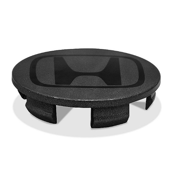 Jogo de Calotinha 69mm Honda New Civic Grafite com emblema Preto