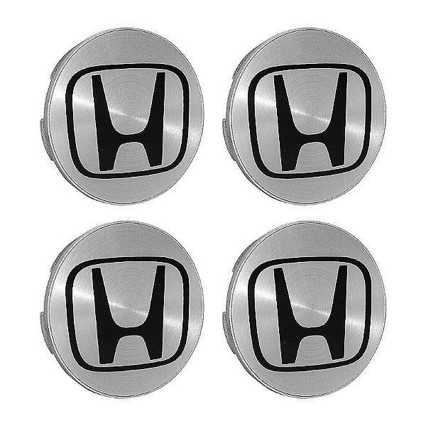 Jogo de Calotinha 69mm Centro de Roda Honda HRV CRV Accord Escovada
