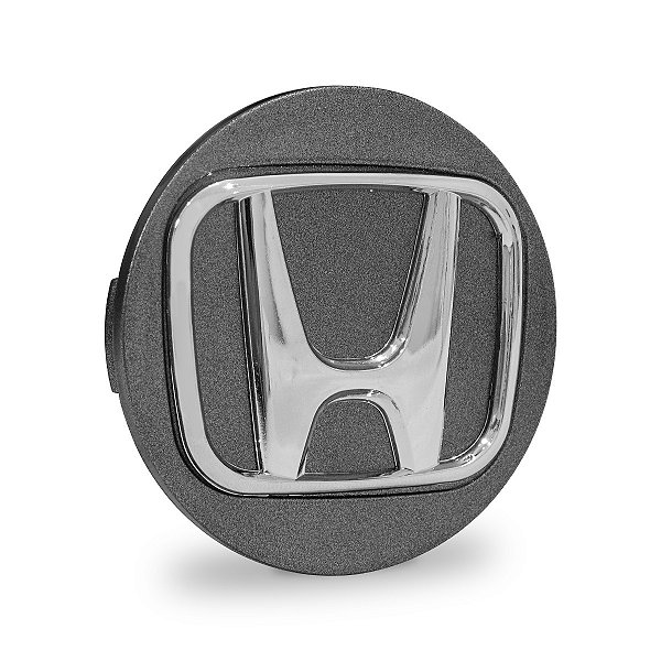 Calotinha 69mm Centro de Roda Honda HRV CRV Accord Grafite Emblema Cromado
