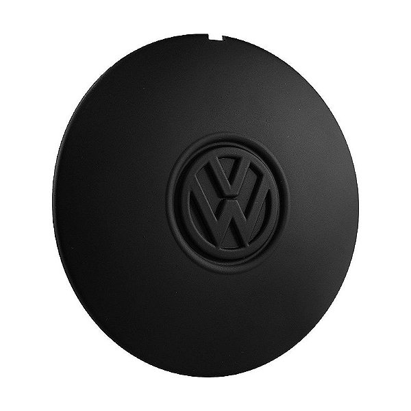 Calota Centro Roda Ferro Vw Aro 13 14 15 Parati Club Preta Fosca