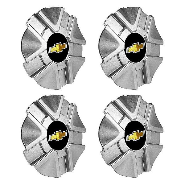 Jogo Calotinha Astra Sport 2002 Aro 16 Emblema GM Alumínio Preto