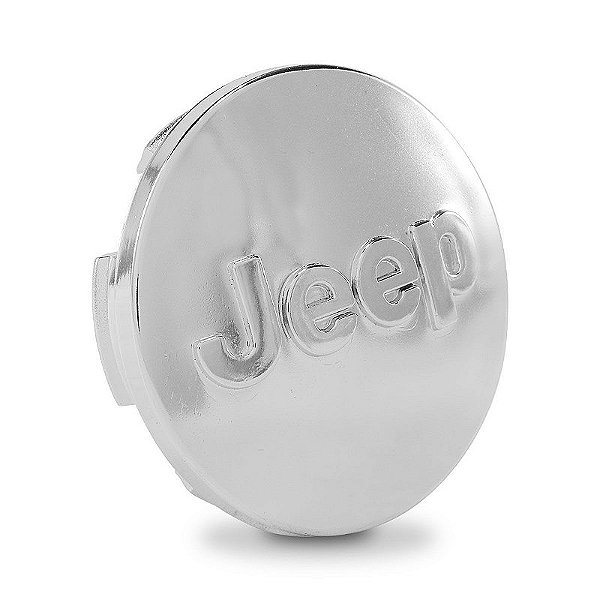Jogo Calotinha 63mm Centro de Roda Jeep Renegade Compass Cromado
