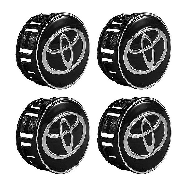 Jogo Calotinha 53mm Centro de Roda Toyota Prius Corolla 2019/...