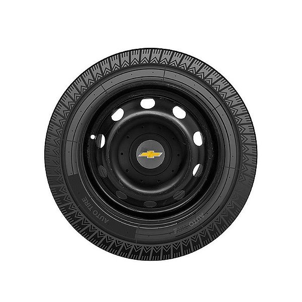 Jogo Calota Central Roda de Ferro GM Chevrolet Emblema Grafite Modelo Amarok Aro 13 14 15